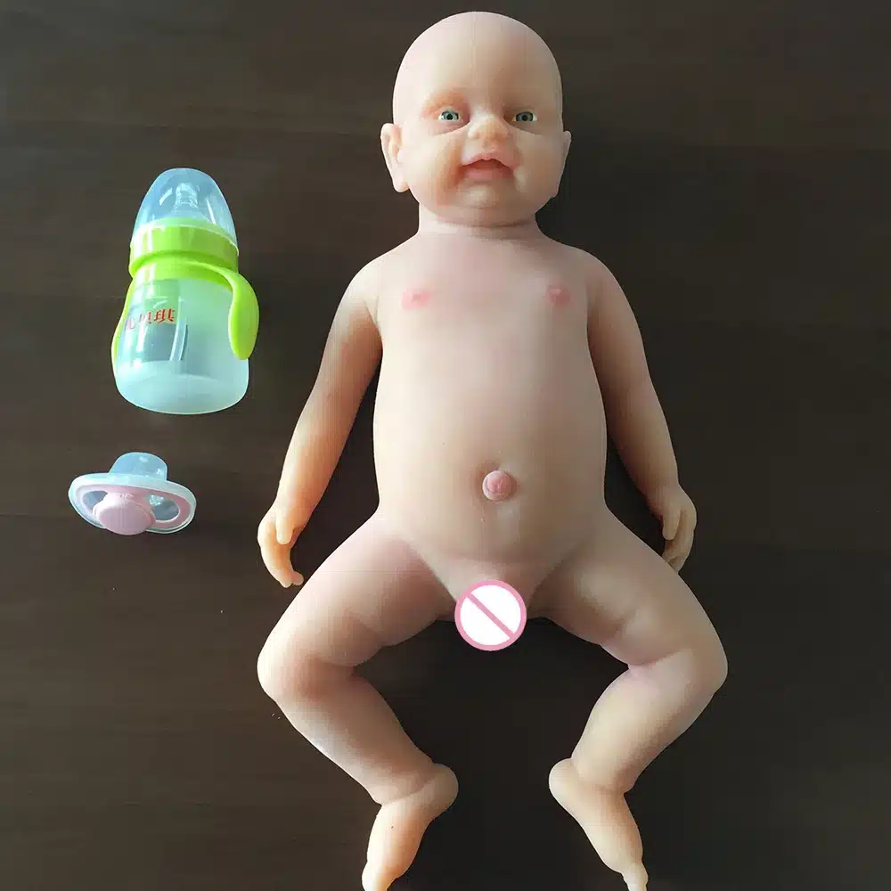 IVITA 18 Inch Realistic Reborn Baby Boy Doll Lifelike Baby Toy FULL BODY SILICONE 5