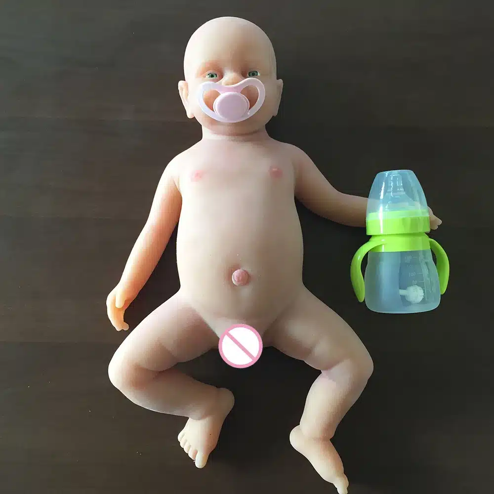 IVITA 18 Inch Realistic Reborn Baby Boy Doll Lifelike Baby Toy FULL BODY SILICONE 6