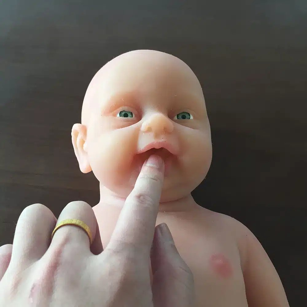 IVITA 18 Inch Realistic Reborn Baby Boy Doll Lifelike Baby Toy FULL BODY SILICONE 8