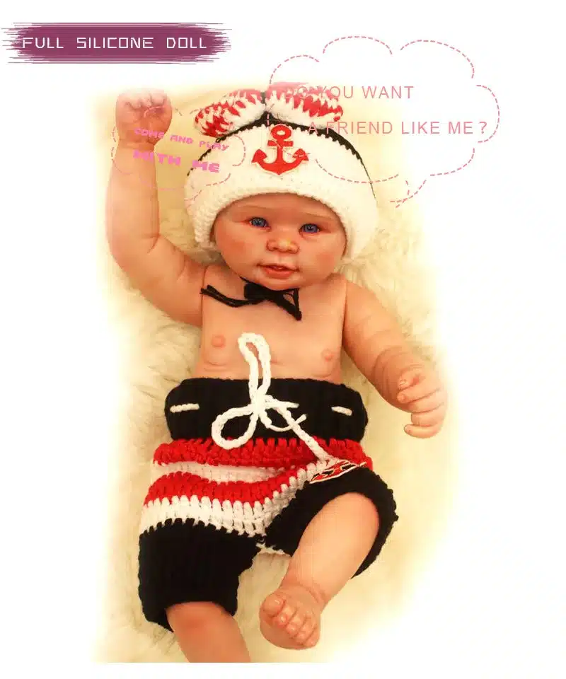 Reborn Baby Doll Full Body Silicone Handmade Realistic Lifelike Real Touch Silicone High End Gifts Children Newborn Doll Toys 8