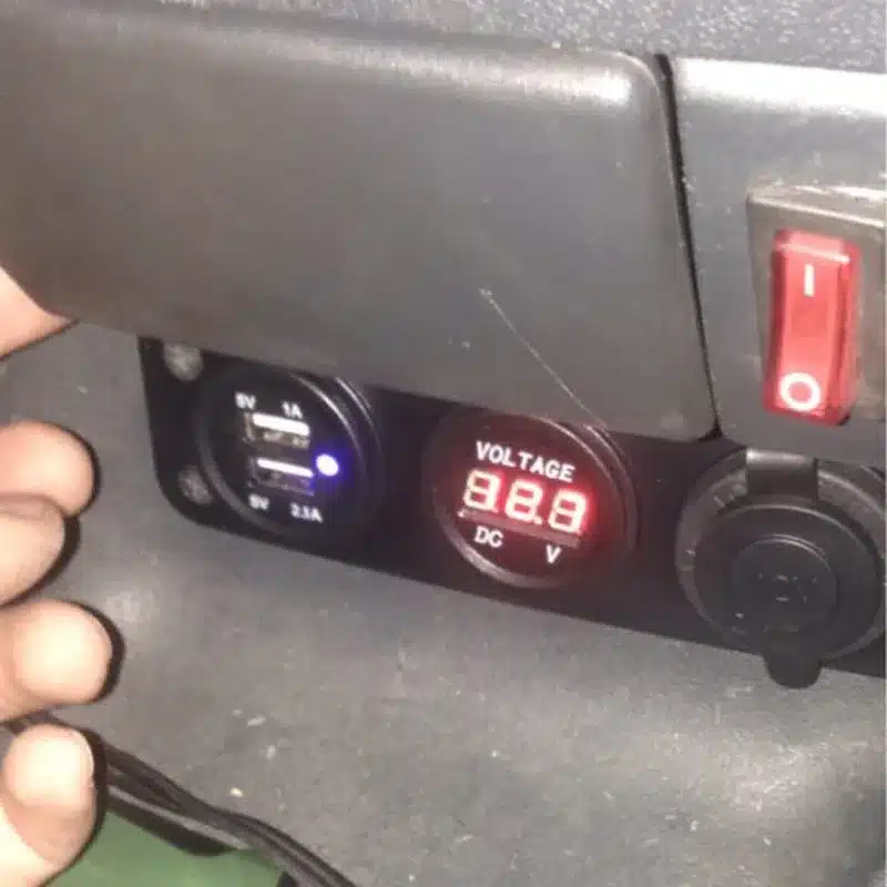 2017 Car Charger Motorcycle Plug Dual USB Adaptor+12V/24V Cigarette Lighter Socket Blue LED +Digital Voltmeter Mobile Phone 24