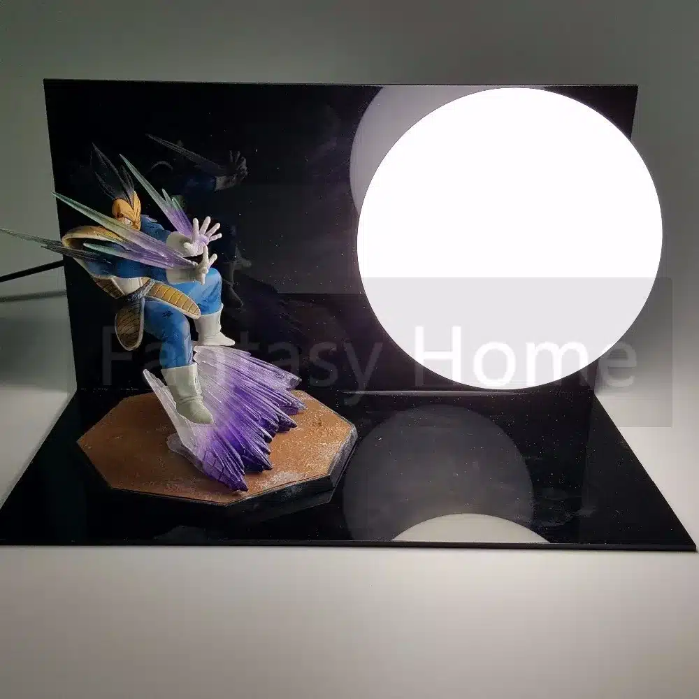 Dragon Ball Z Action Figure Vegeta Kamehameha Display Toy Dragonball Z Vegeta Figuras Dragon DBZ With Base And Bulb DIY32 9