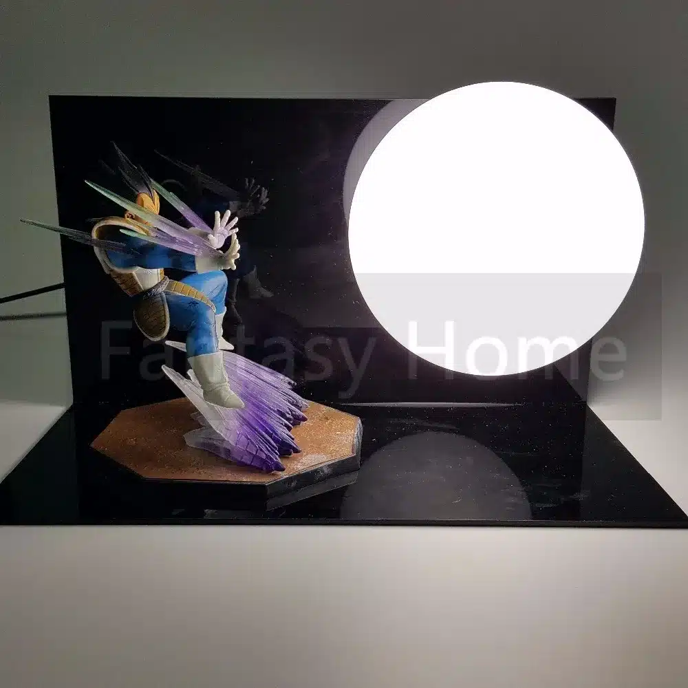 Dragon Ball Z Action Figure Vegeta Kamehameha Display Toy Dragonball Z Vegeta Figuras Dragon DBZ With Base And Bulb DIY32 10