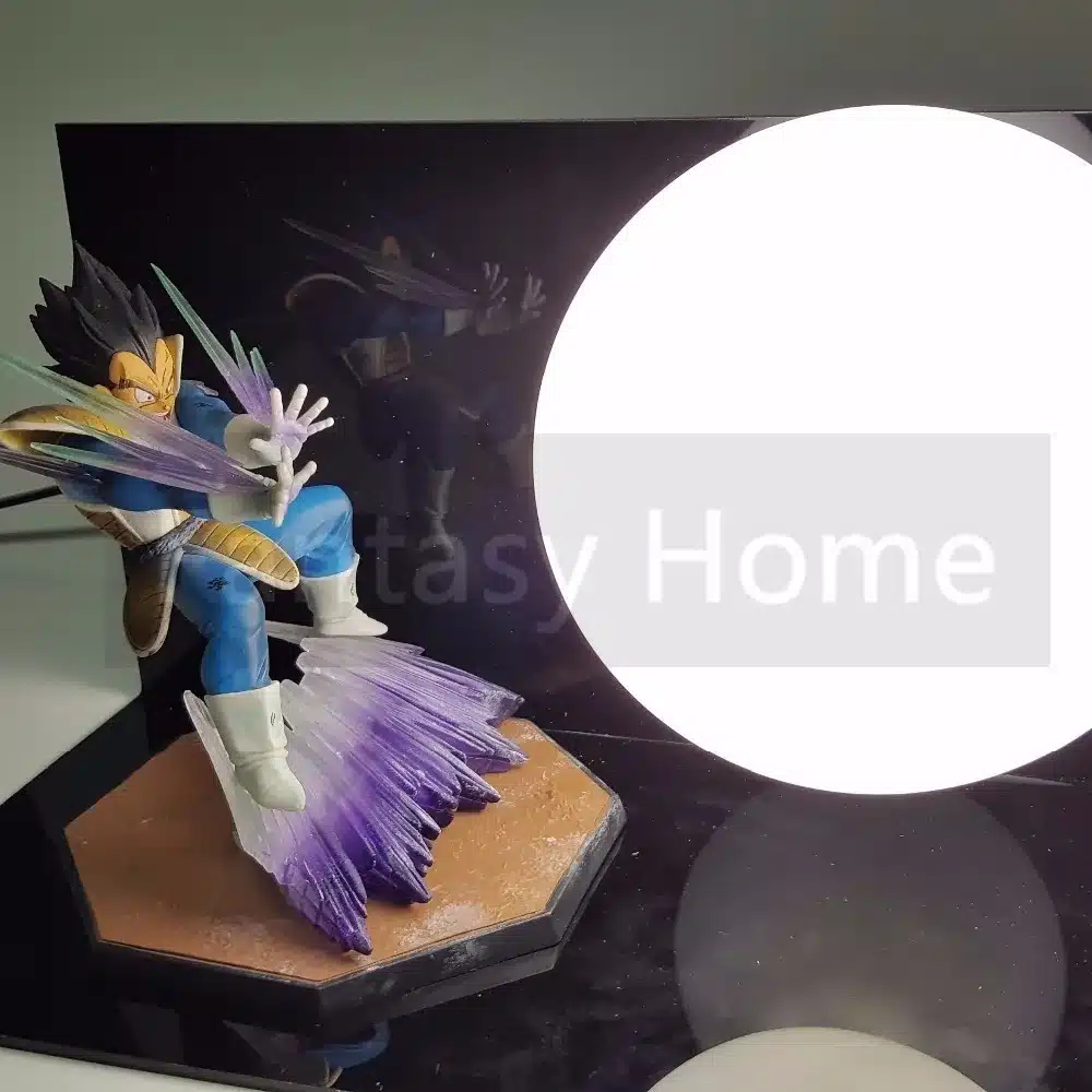 Dragon Ball Z Action Figure Vegeta Kamehameha Display Toy Dragonball Z Vegeta Figuras Dragon DBZ With Base And Bulb DIY32 14