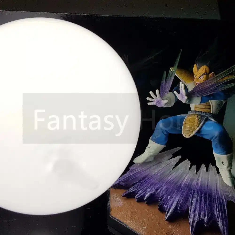 Dragon Ball Z Action Figure Vegeta Kamehameha Display Toy Dragonball Z Vegeta Figuras Dragon DBZ With Base And Bulb DIY32 15