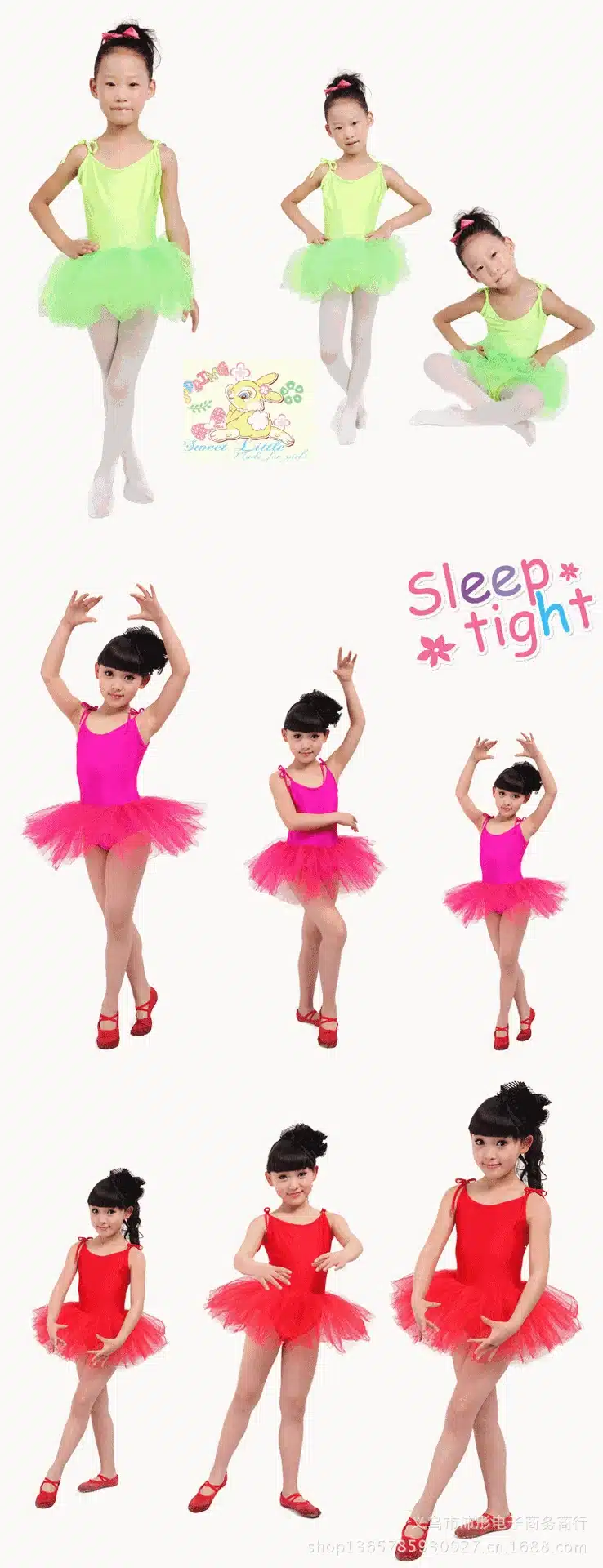 White red pink blue Ballet Dress For Children Gauze Gymnastics Leotard For Girls Kids Gown 11