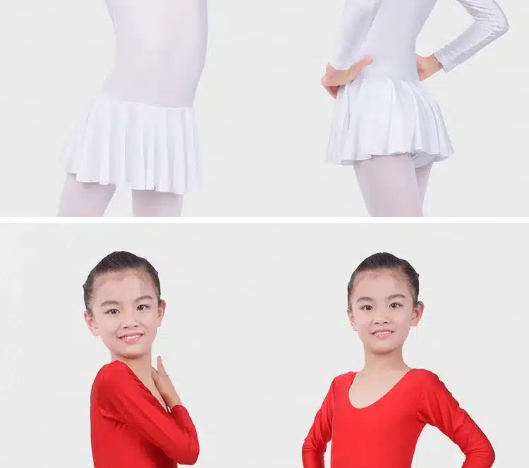 Long sleeved Spandex Gymnastics Leotard for Girls Ballet Dress Clothing Kids Dance Wear 8