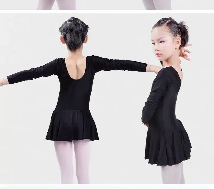 Long sleeved Spandex Gymnastics Leotard for Girls Ballet Dress Clothing Kids Dance Wear 13