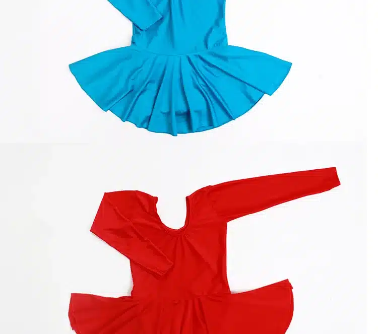 Long sleeved Spandex Gymnastics Leotard for Girls Ballet Dress Clothing Kids Dance Wear 15