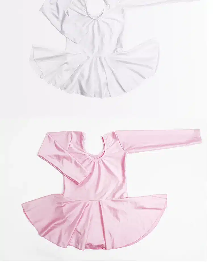 Long sleeved Spandex Gymnastics Leotard for Girls Ballet Dress Clothing Kids Dance Wear 17