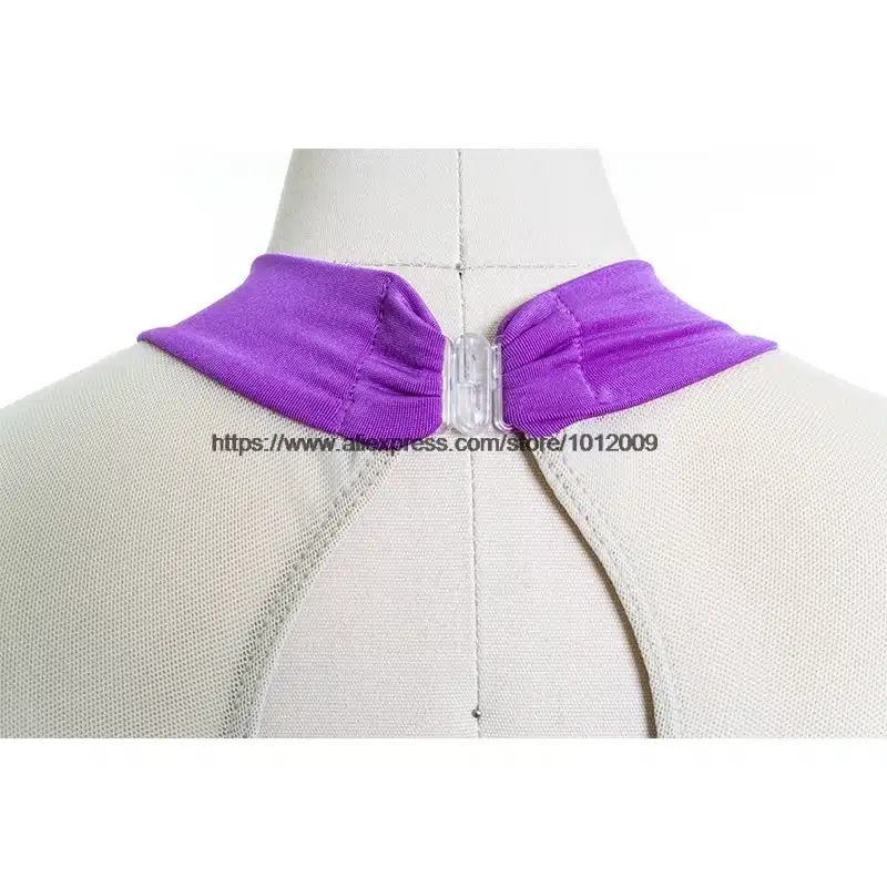 Customized Figure Skating Dress Costume Ice Skating skirt Gymnastics pink Adult Girl Show Performance Rhinestone Competition 10