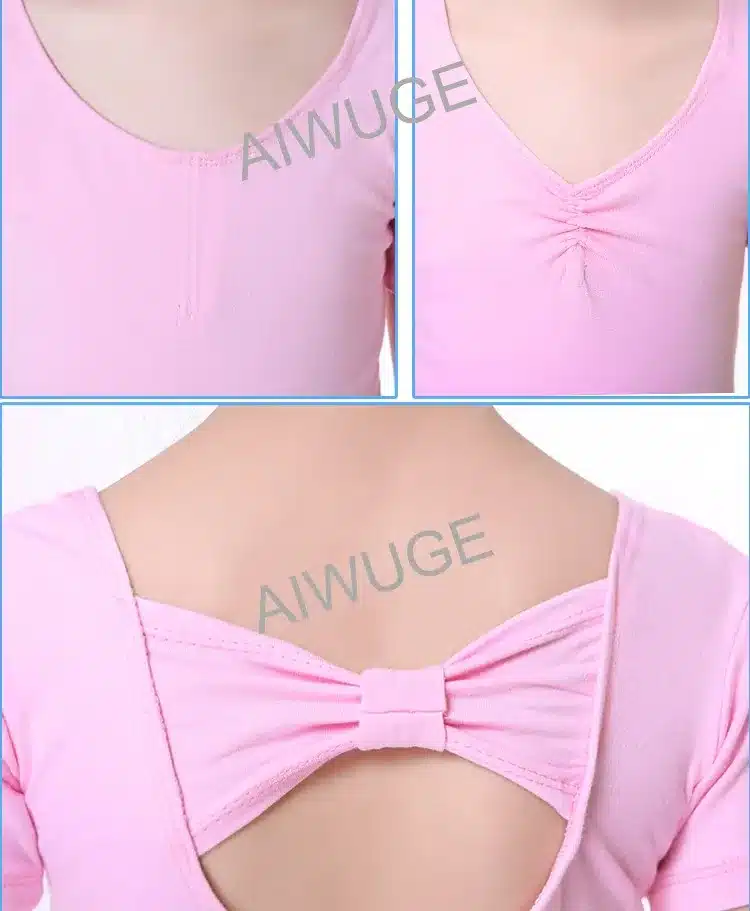 Free Shipping Cotton Kid Gymnastic Leotards Butterfly Tie Kid Ballet Girls Tutu Dress Flexible Tutu Dress Dance Leotard Girls 14