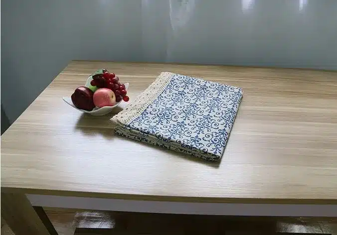 Retro Blue and White Table Cloth with Lace Cotton Print Chinese Style Rectangular Dinning Tablecloths Cover Home Decor ZB-9 17