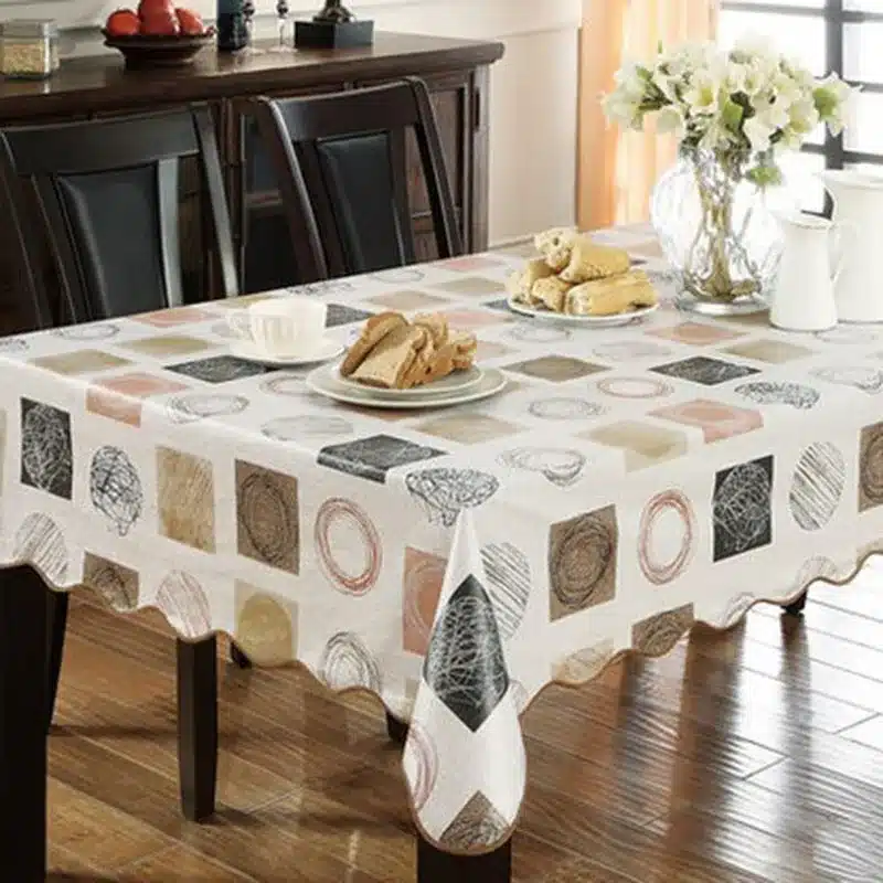 PVC Party Table Cloth Plastic Waterproof Oilproof Toalhas De Mesa Square TableCloth Printed Nappe Table Cover Overlay 10