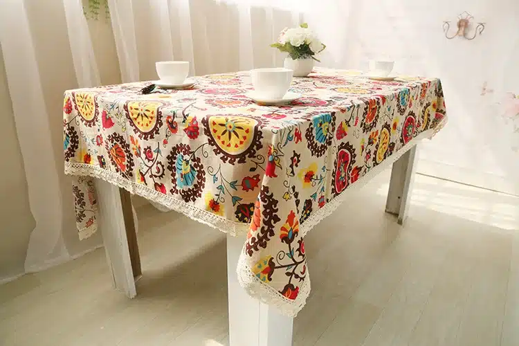 National wind explosion models cotton linen tablecloths Sun flower table cloth tablecloth Table Covers for Wedding Party Home 15