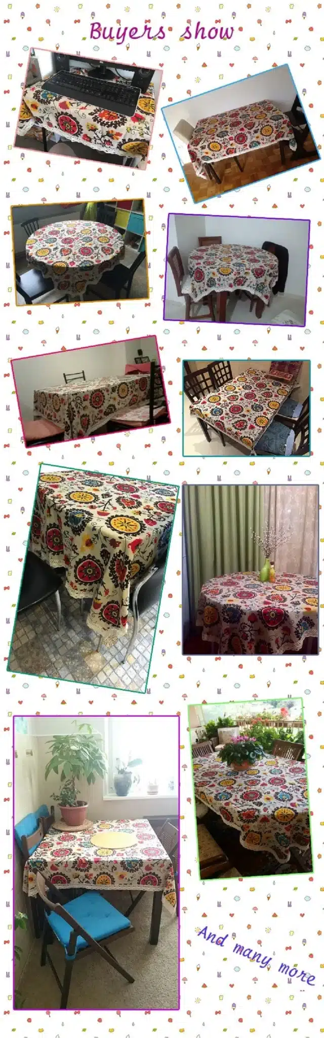 National wind explosion models cotton linen tablecloths Sun flower table cloth tablecloth Table Covers for Wedding Party Home 26