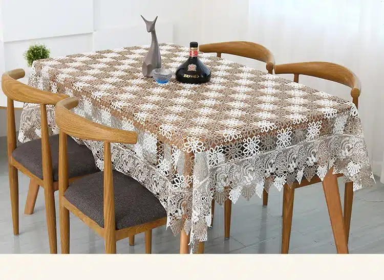 Proud Rose Fashion Lace Tablecloth Dustcloth Household decor Table Cover Creative Home Furnishing Desktop Decor Tablecloths 20