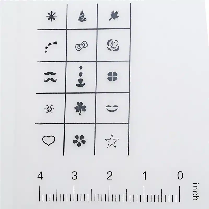 Nail Art Manicure Silicone Mat For Stamping Reverse Stamp Transfer Water Marble Practice Workspace Design Plate Table Cover Pad 14