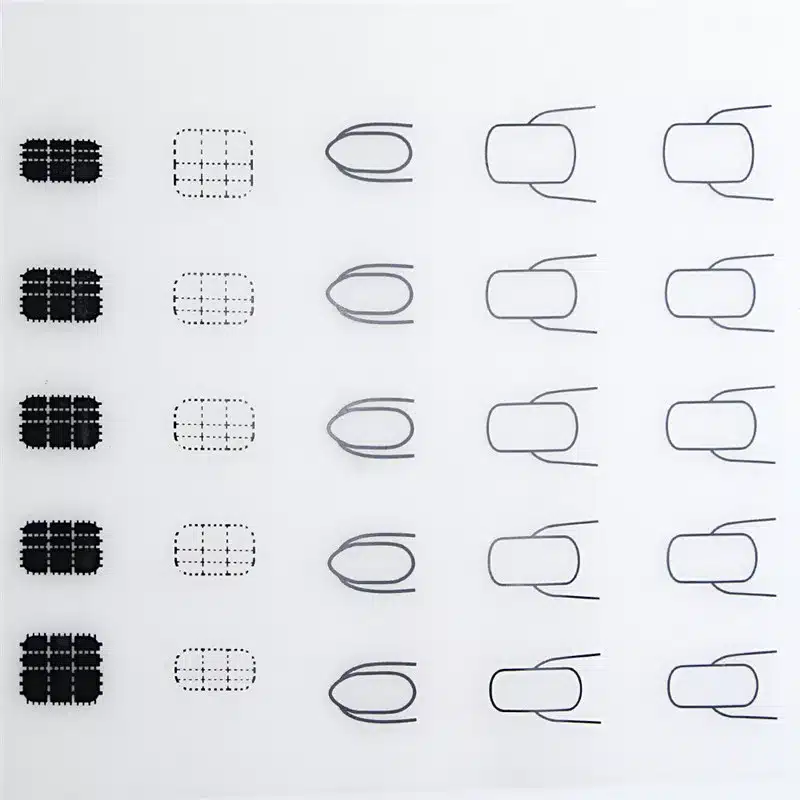 Nail Art Manicure Silicone Mat For Stamping Reverse Stamp Transfer Water Marble Practice Workspace Design Plate Table Cover Pad 15