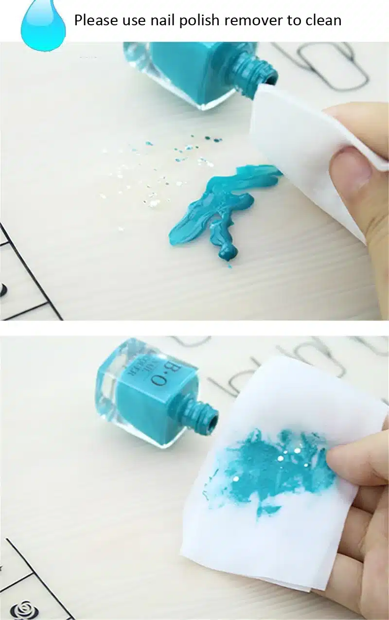 Nail Art Manicure Silicone Mat For Stamping Reverse Stamp Transfer Water Marble Practice Workspace Design Plate Table Cover Pad 27