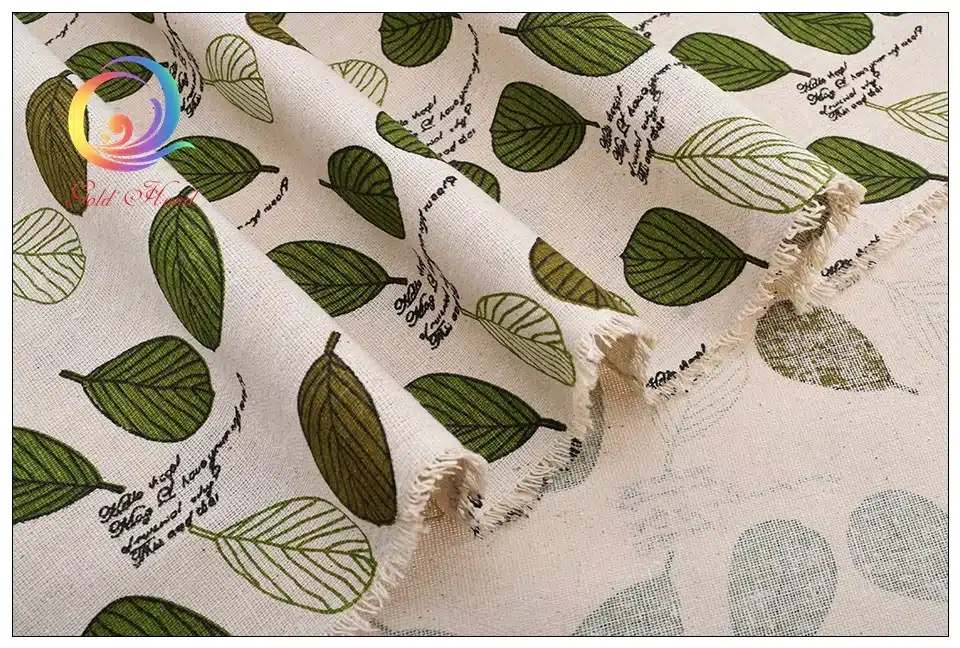 Printed Cotton Linen Fabric DIY Sofa For Patchwork Quilting Sewing Table Cloth Furniture Cover Tissue Curtain Bag Cushion Fabric 24