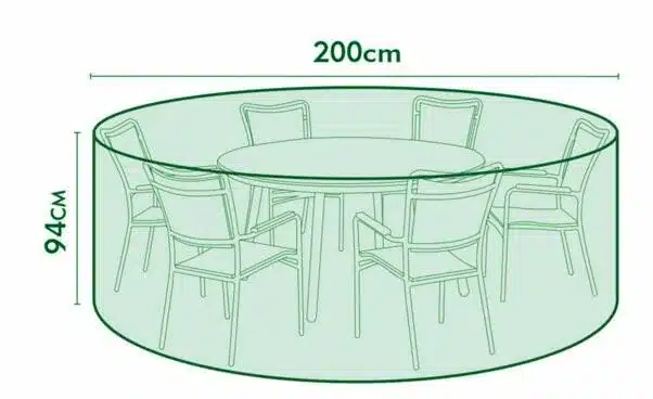 Free shipping Round Protective Cover D200 x H94cm for Chair and table set,water-proofed cover,outdoor furniture set Cove 1