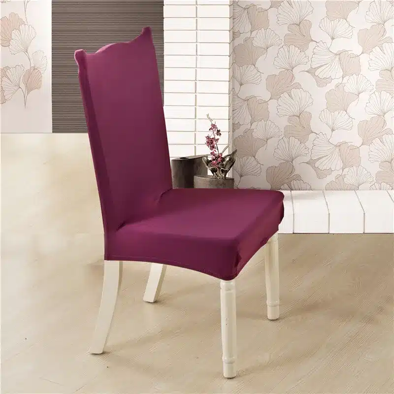 1 Piece 11 Solid Colors Polyester Spandex Stretch Housse Pour Chaise For Wedding Party Dining Chair Seat Covers 13