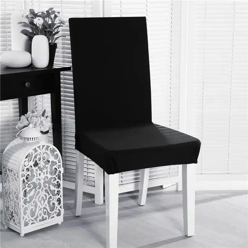 1 Piece 11 Solid Colors Polyester Spandex Stretch Housse Pour Chaise For Wedding Party Dining Chair Seat Covers 18