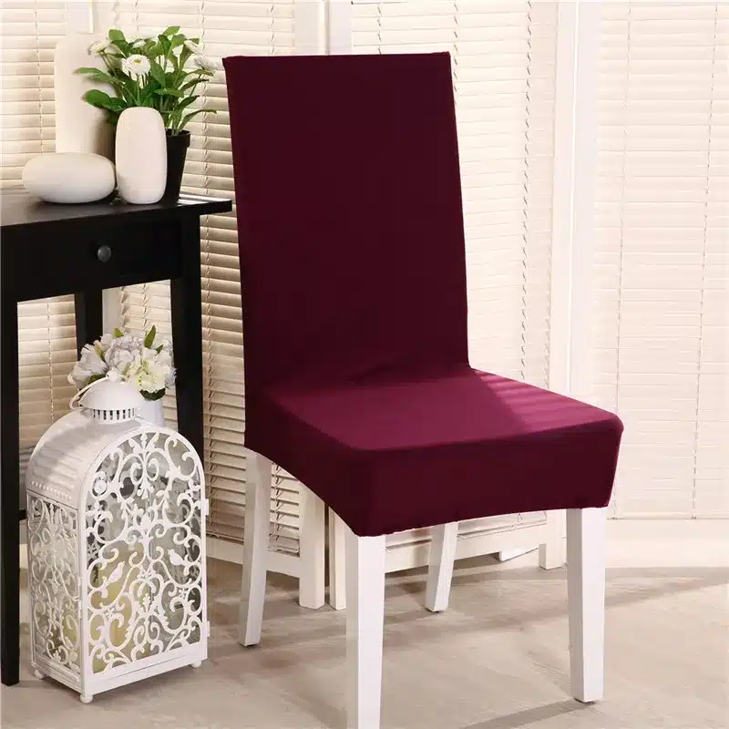 1 Piece 11 Solid Colors Polyester Spandex Stretch Housse Pour Chaise For Wedding Party Dining Chair Seat Covers 20