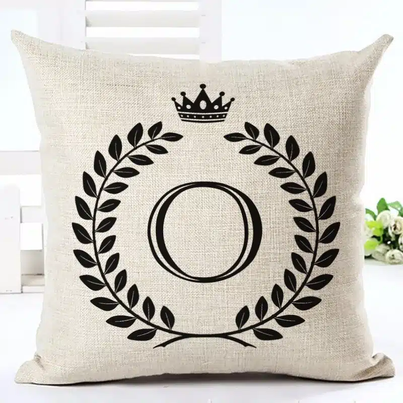 Nordic Customized Cushion Covers Wheat Custom Pillows Case 26 Letter Bed Sofa Decorative Gift Almofadas Cojines 29