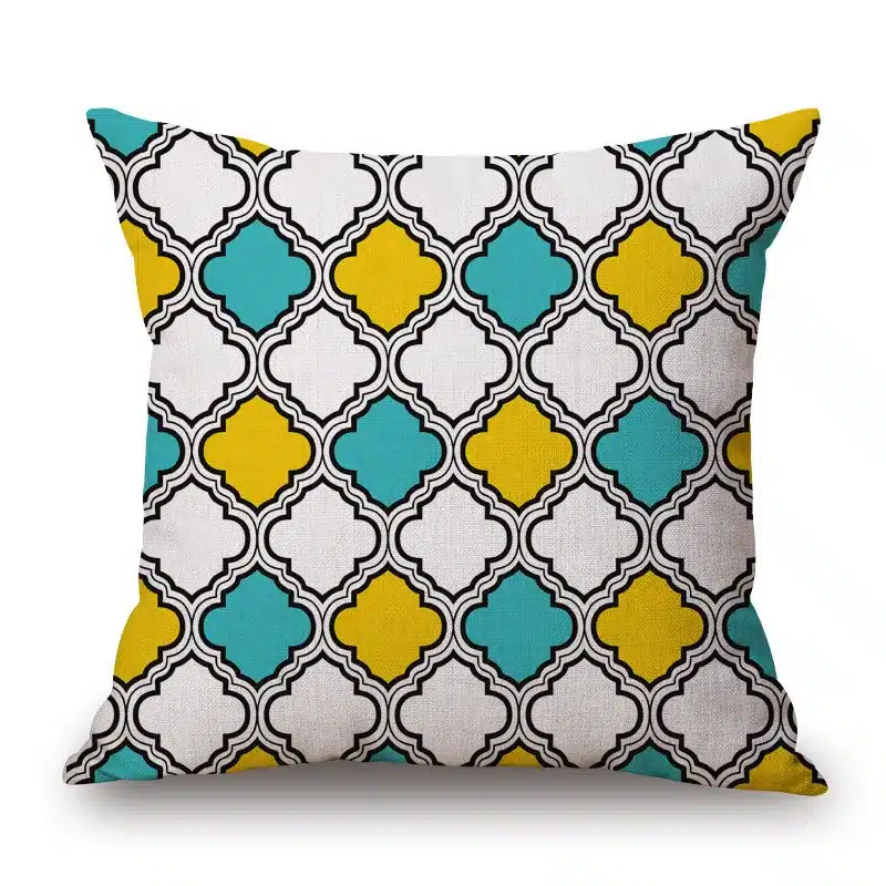 Fashion High Quality Cotton Linen Yellow Geometry Crane and Bird Car Decorative Throw Pillow Case Cushion Cover Sofa Home Decor 28