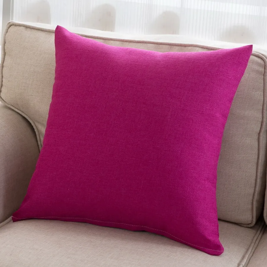 Cotton Pillow case D25TX71 Cushion Cover in red black white for pet kids bedding and sofa in hidden zipper 45cm 18inch 14