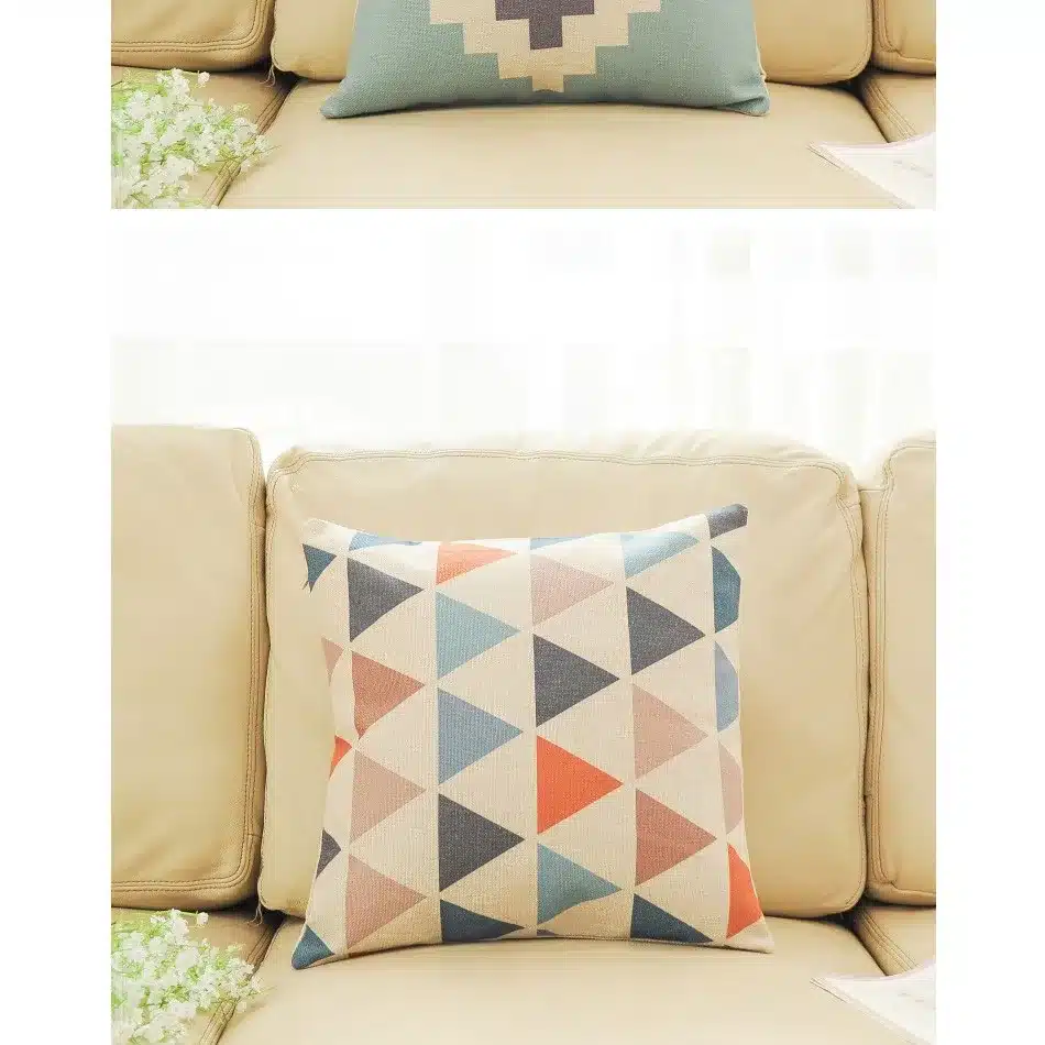 Top Finel 2016 Geometric Decorative throw Pillow case Linen Cotton Cushion Cover Creative decoration for Sofa Car covers 45X45cm 14