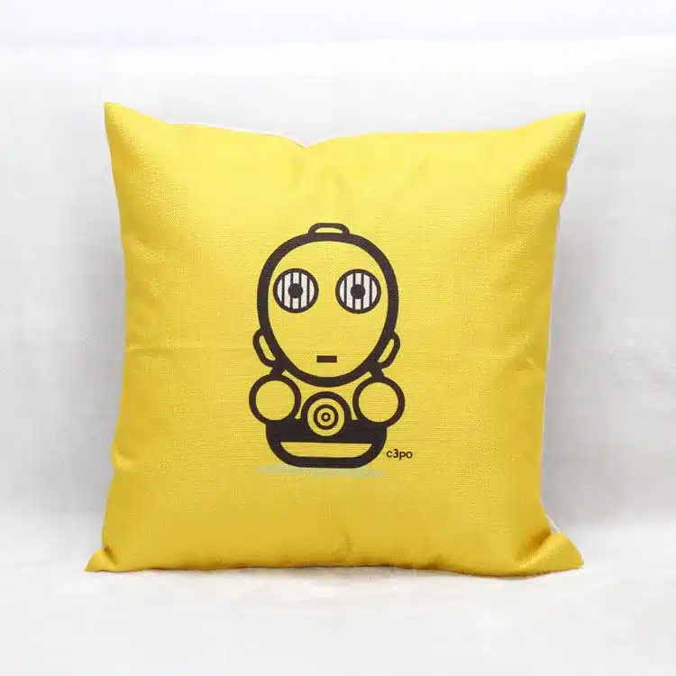 Hot Selling Cartoon Star Wars Series Cotton Linen Throw Pillow Cover Sofa Office Back Cushion Cover Baby Room Decorative SW174 13