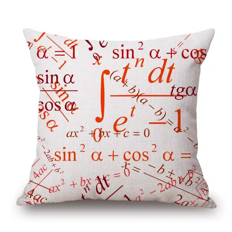 18'' Square Math Formula Cushion covers Science Chemistry Throw Pillow Covers Decorative Pillow Cases Customized Drop Shipping 16