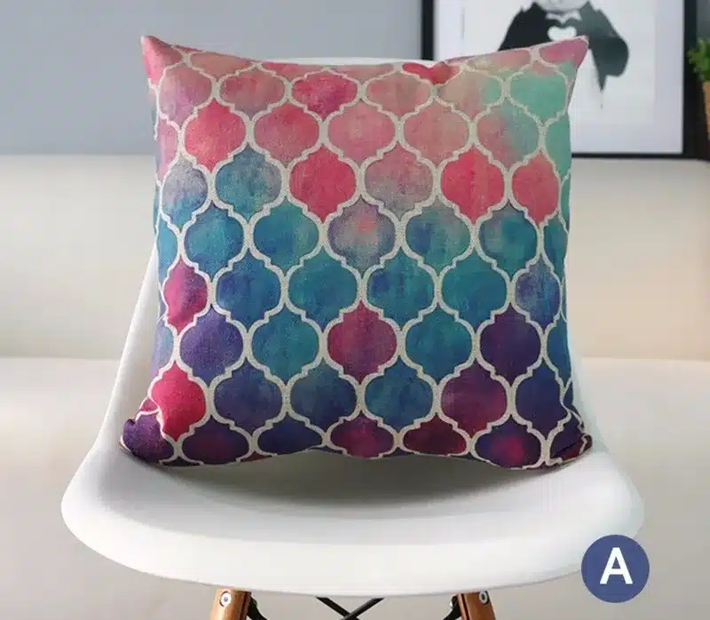 Free Shipping fashion ethnic geometric throw pillow almofadas case modern decorative cotton linen cushion cover 50*30cm 10