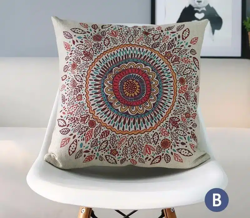 Free Shipping fashion ethnic geometric throw pillow almofadas case modern decorative cotton linen cushion cover 50*30cm 11