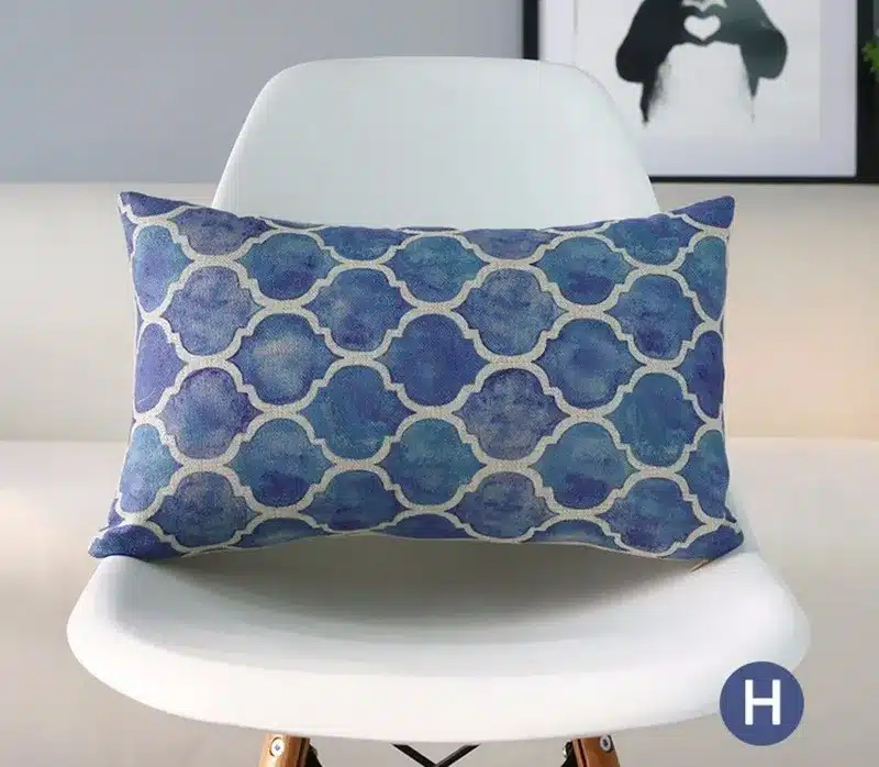 Free Shipping fashion ethnic geometric throw pillow almofadas case modern decorative cotton linen cushion cover 50*30cm 16