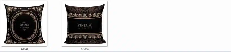 Quality Vintage Retro Stylish High Density Decorative Pillow Covering Throw Sofa Seat Car Cushion Cover Black Gold Frame Fashion 9