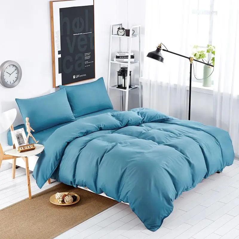 New style solid colors and zebra pattern design,3pcs/4 pcs bedding sets bed sheet bedspread duvet cover/flat sheet/ pillowcases 11