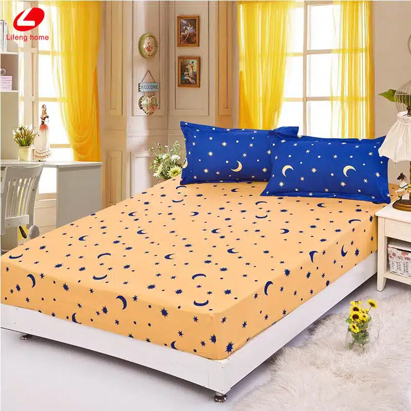 Home textile bed sheet sheet flower mattress cover printing bed sheet elastic rubber bedclothes 180*200cm summer bedspread band 10