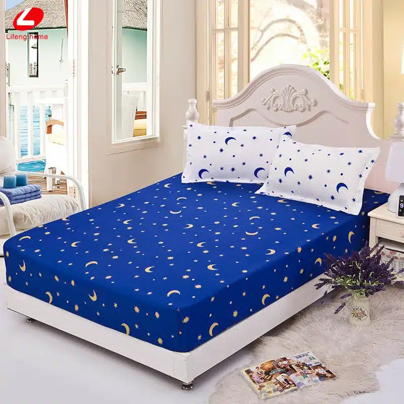 Home textile bed sheet sheet flower mattress cover printing bed sheet elastic rubber bedclothes 180*200cm summer bedspread band 11
