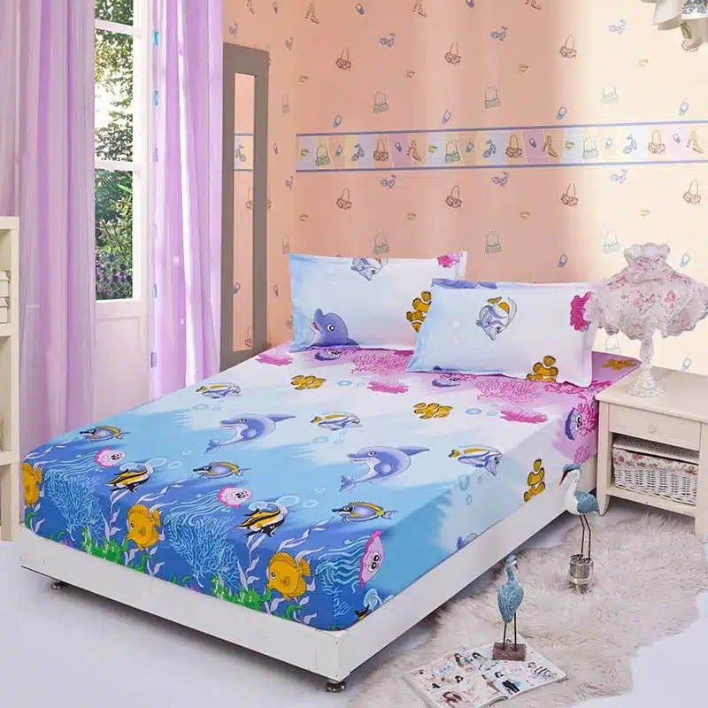 Home textile bed sheet sheet flower mattress cover printing bed sheet elastic rubber bedclothes 180*200cm summer bedspread band 14