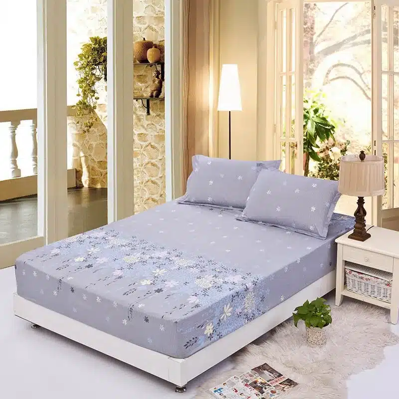 Home textile bed sheet sheet flower mattress cover printing bed sheet elastic rubber bedclothes 180*200cm summer bedspread band 17