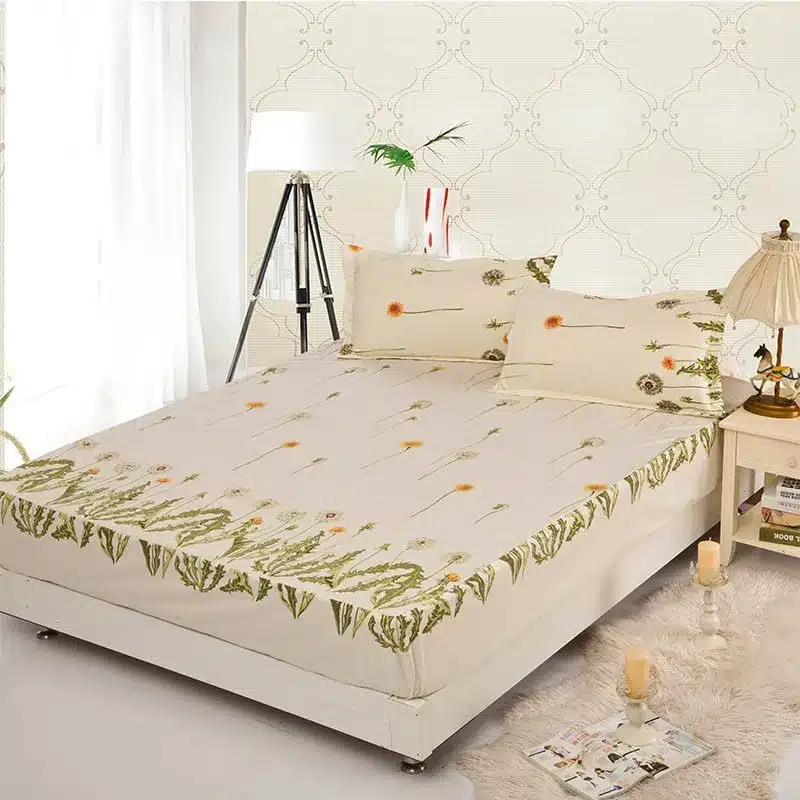 Home textile bed sheet sheet flower mattress cover printing bed sheet elastic rubber bedclothes 180*200cm summer bedspread band 21