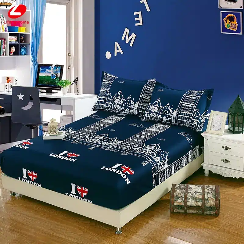 Home textile bed sheet sheet flower mattress cover printing bed sheet elastic rubber bedclothes 180*200cm summer bedspread band 27