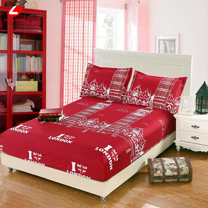 Home textile bed sheet sheet flower mattress cover printing bed sheet elastic rubber bedclothes 180*200cm summer bedspread band 37