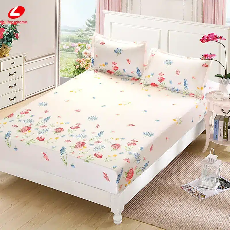 Home textile bed sheet sheet flower mattress cover printing bed sheet elastic rubber bedclothes 180*200cm summer bedspread band 39