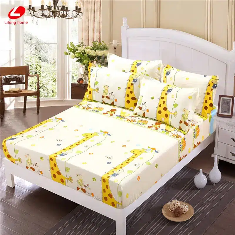 Home textile bed sheet sheet flower mattress cover printing bed sheet elastic rubber bedclothes 180*200cm summer bedspread band 44