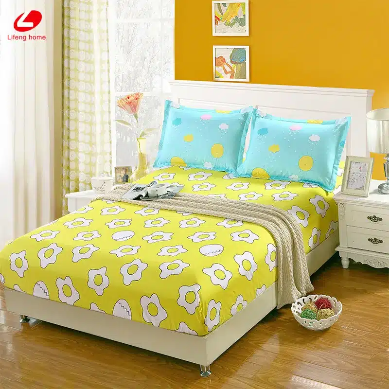 Home textile bed sheet sheet flower mattress cover printing bed sheet elastic rubber bedclothes 180*200cm summer bedspread band 49